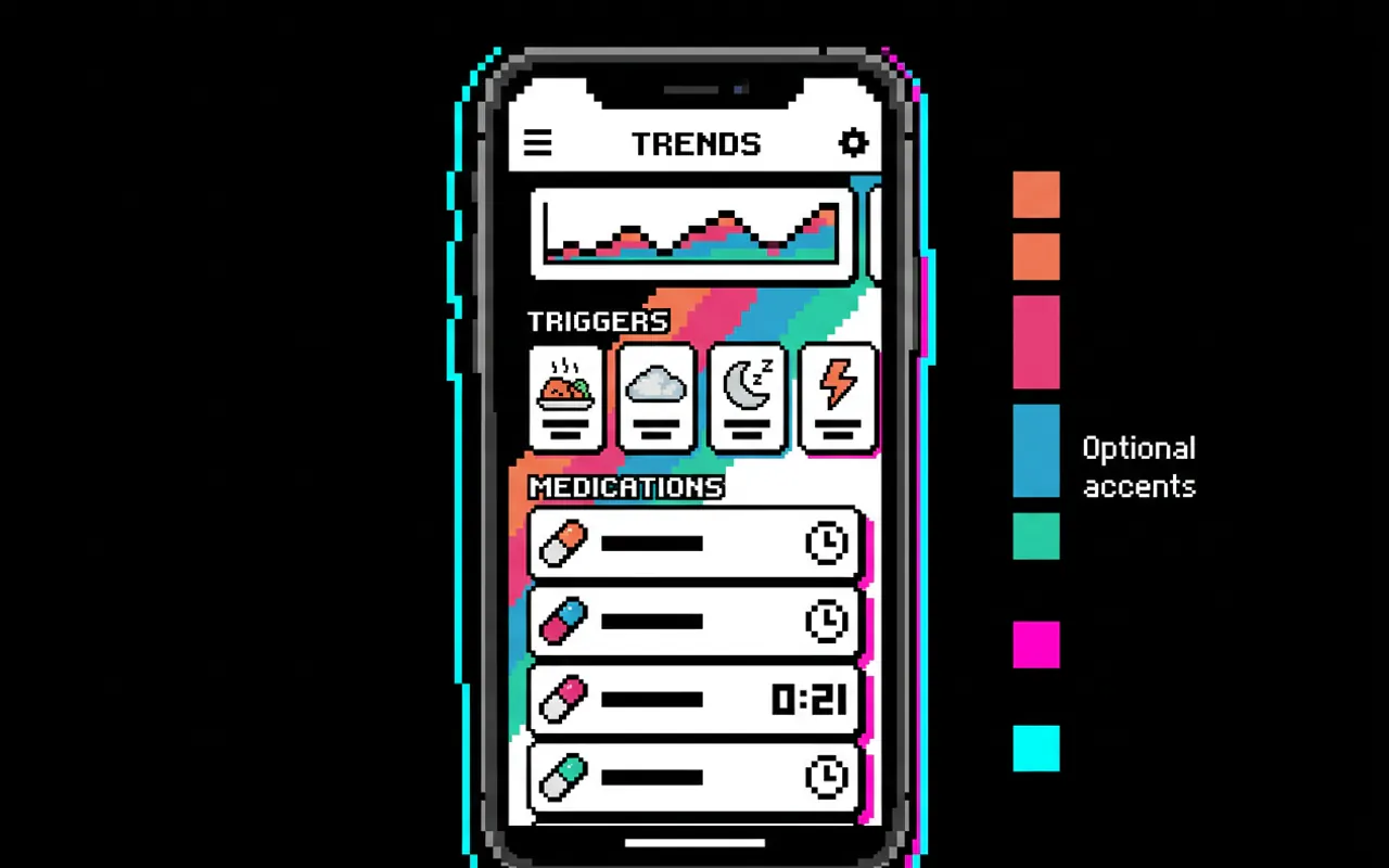 Triggers and medications tracking